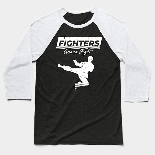 Fighter Design for a Martial Arts Lover Baseball T-Shirt by AlleyField